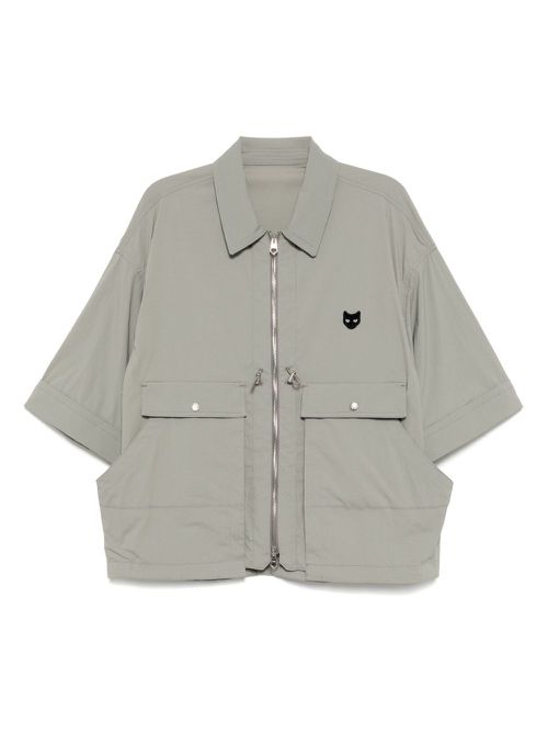 Multi pocket half jumper jacket - Grey