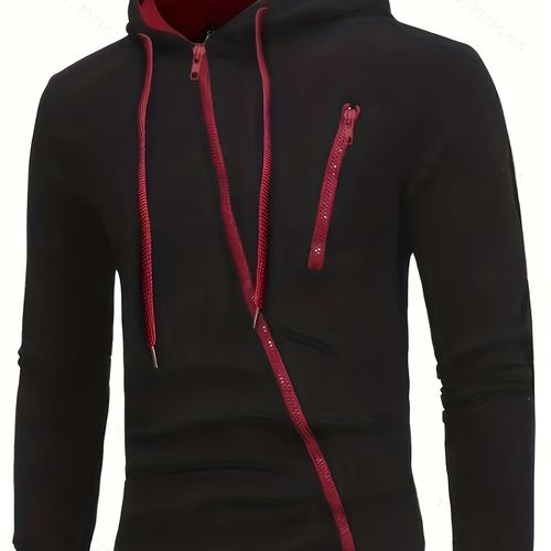 TEMU Pull Homme Sportif à Fermeture Éclair - Manches Longues Chaudes pour Gym, Tenue Décontractée ou Formelle - Veste d'Hiver Lavable en Machine