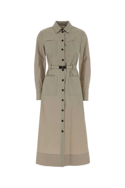 Cintura Shirt Dress — Beige