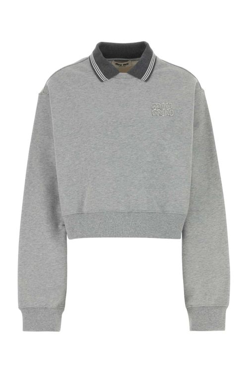 Cotton Oversize Sweatshirt — Gray