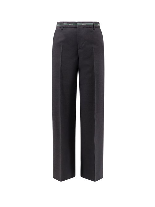 Wool Trousers With Detail