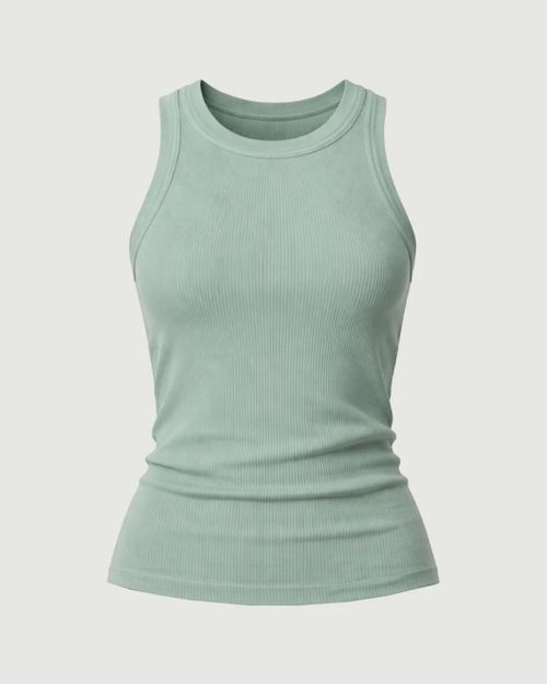 Isabel Rib Tank in Cadet