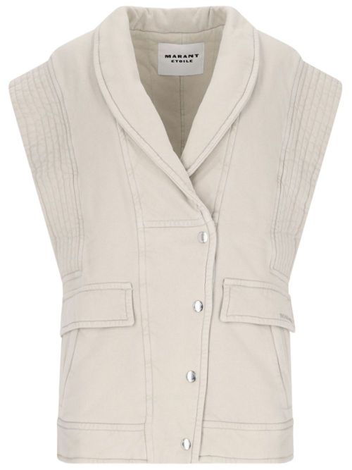 Cotton gilet - Neutrals