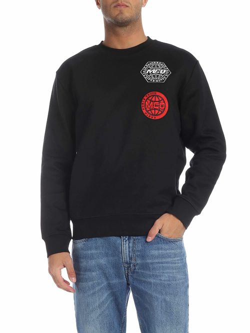 Black sweatshirt with McQ patch