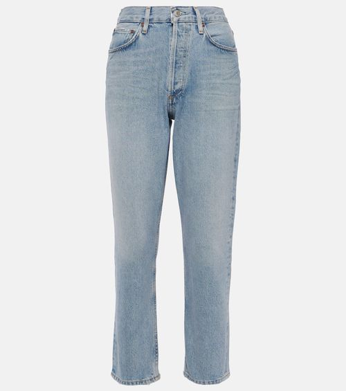 Riley high-rise cropped straight jeans