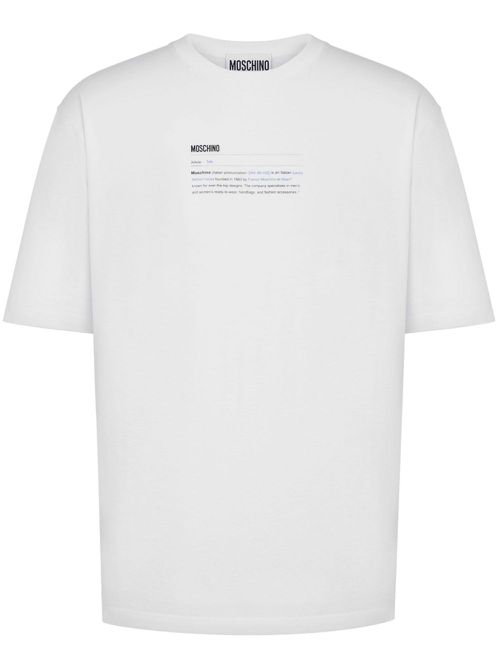 Logo-print cotton t-shirt - White