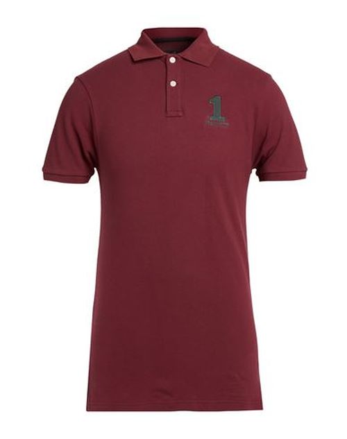 Man Polo shirt Burgundy Size M Cotton