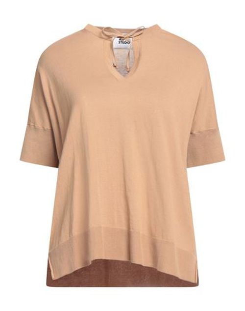 Alpha Studio Woman Sweater Sand Size 4 Cotton