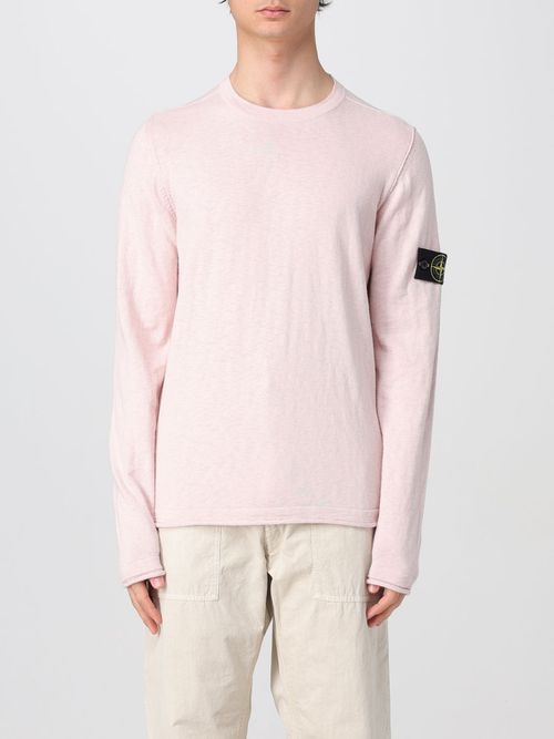 Sweater STONE ISLAND Men color Pink