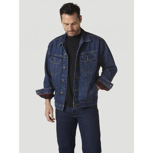Rugged Wear® Flannel Lined Denim Jacket in Antique Navy