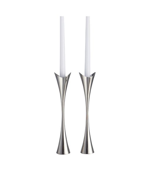 "11"" Curve Candlesticks - Silver"