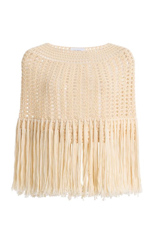 Exclusive Fringed Crochet Capelet - Moda Operandi