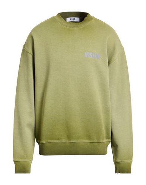 Man Sweatshirt Military green Size XS Cotton