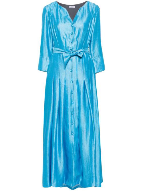Cosmos belted maxi dress - Blue