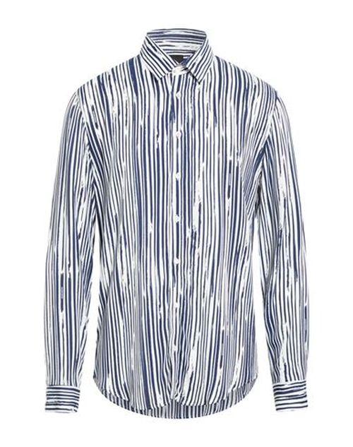 Man Shirt Midnight blue Size 40 Viscose