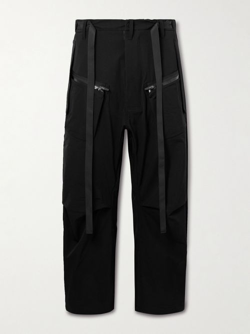 Straight-Leg Webbing-Trimmed Schoeller® Dryskin™ Cargo Trousers