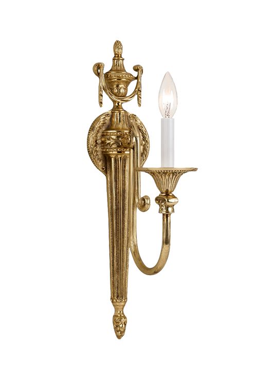 Olde Brass Wall Sconce from the Langley Collection