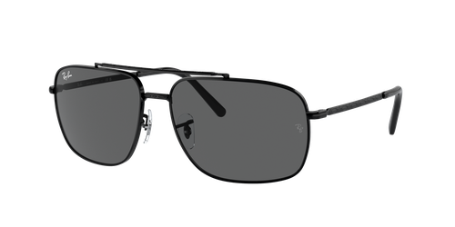 Ray-Ban Unisex Sunglass RB3796 - Frame color: Black, Lens color: Dark Grey