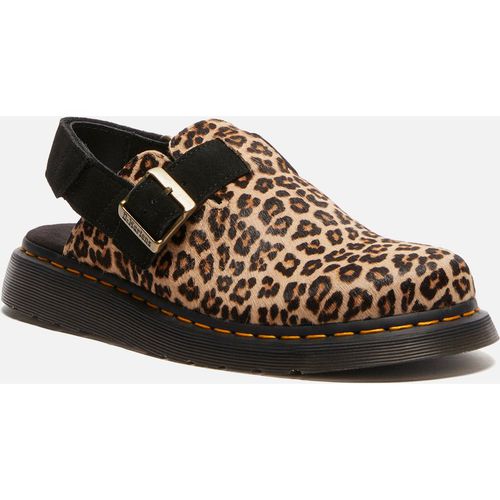 Dr. Martens Women's Jorge II Leopard Leather Mules - UK 3