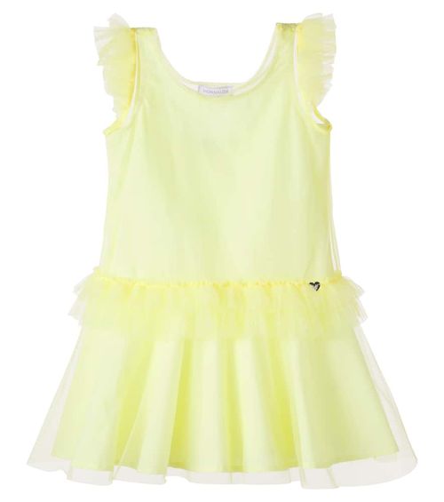 Ruffled tulle dress