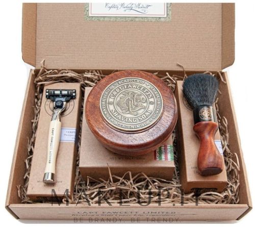 Set Captain Fawcett sh/soap/110g + sh/brush/1pcs + razor
