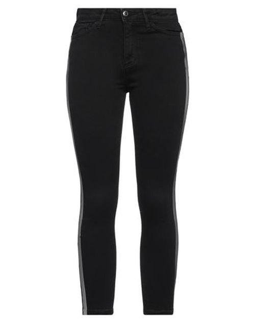 Woman Jeans Black Size 28 Cotton, PES