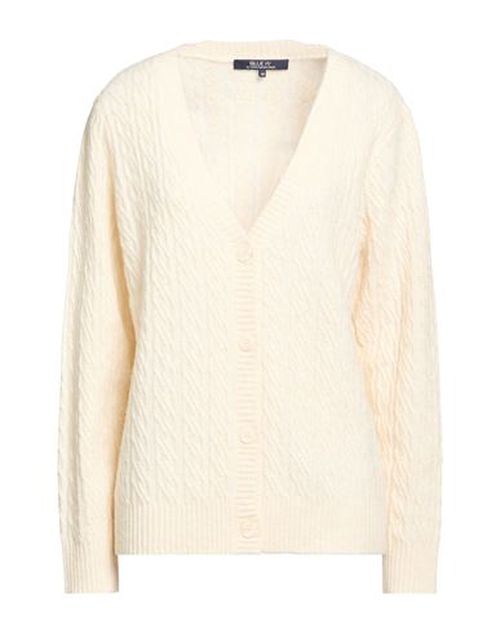 Woman Cardigan Cream Size 12 Polyester, Acrylic, Wool, Elastane
