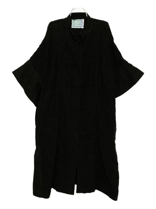 Backed lace leila coat - Black