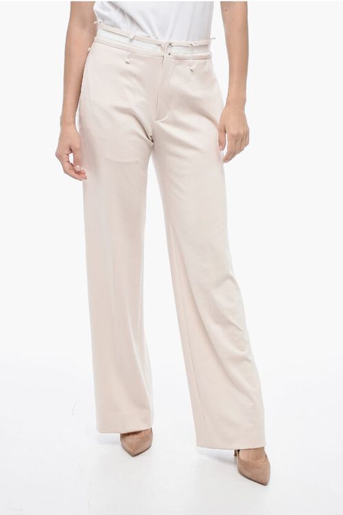 MM6 Wide-leg Deconstructed Pants