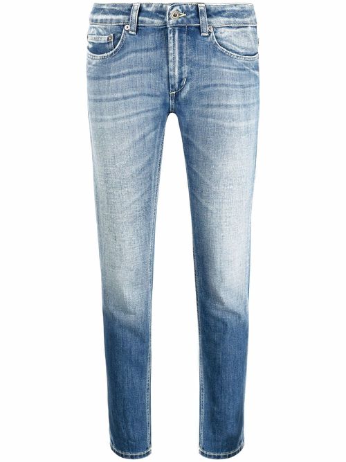 Low-rise slim-cut jeans - Blue