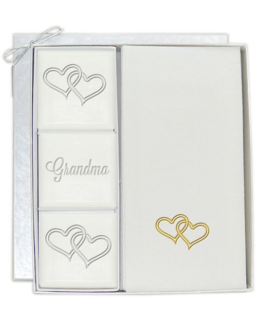 Double Hearts For Grandma Soap And Towel Set