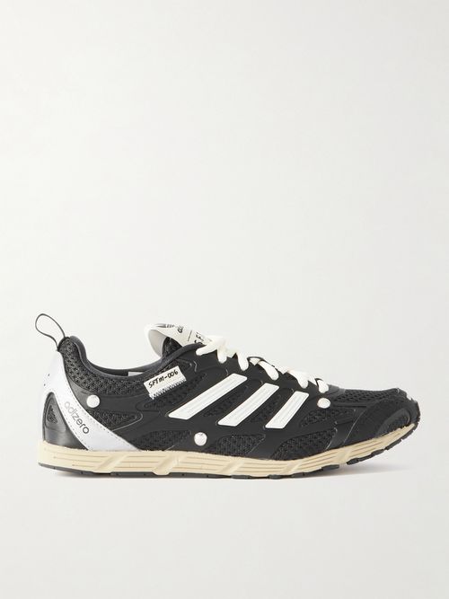 + Song For The Mute Adizero Rubber-trimmed Mesh Sneakers - Black