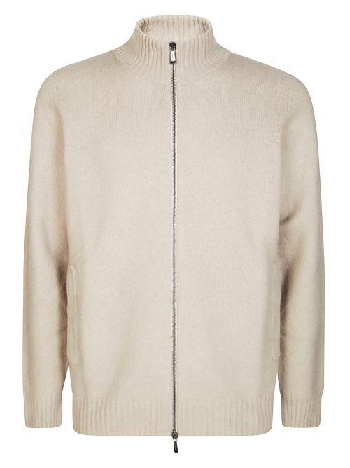 Zip-fastening Long-sleeves Cardigan