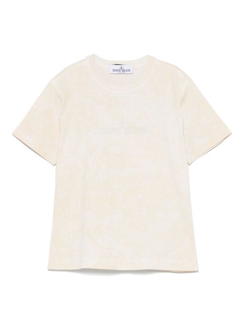 Logo-print T-shirt - Neutrals