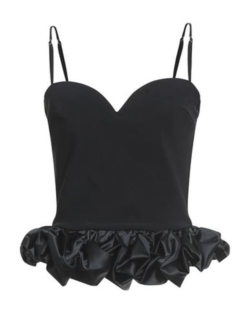 Woman Top Black Size 2 Polyamide, Elastane