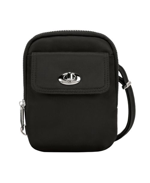 Anti-Theft Tailored Crossbody Phone Pouch - Onyx