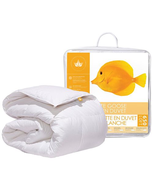 650 Loft White Goose Down Duvet Summer Weight