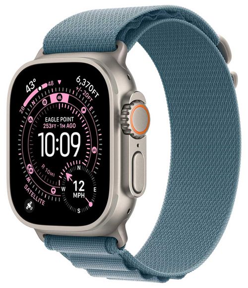 Watch Ultra 3 GPS & Cellular 49mm Natural Titanium Case with L Light Blue Alpine Loop