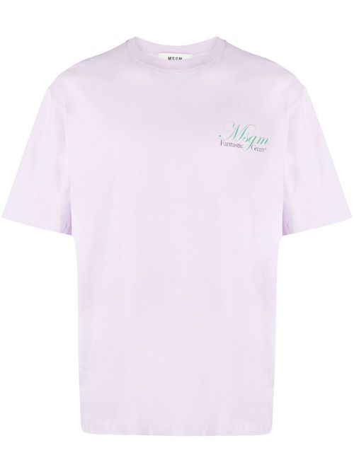 Forest Green organic cotton T-shirt - Purple