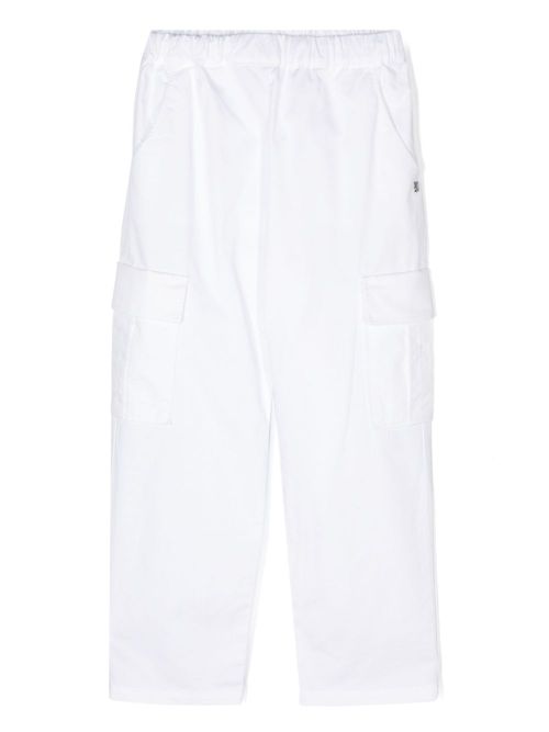 Tapered-leg chino trousers - White