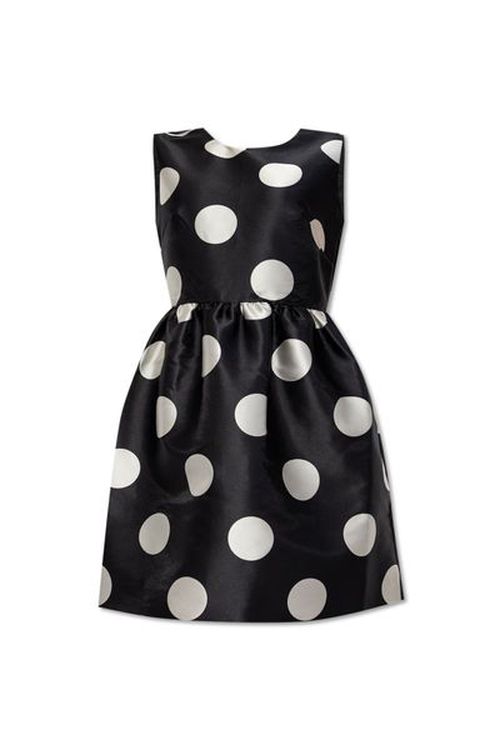 Kate Spade – Gepunktetes Kleid mit Schleife hinten