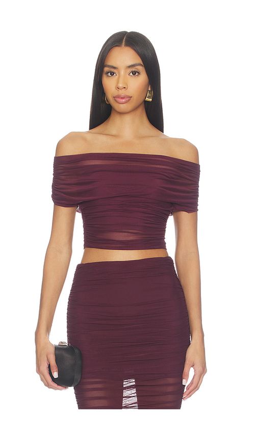 SEROYA Marsh Top in Wine. M. Also in XXS