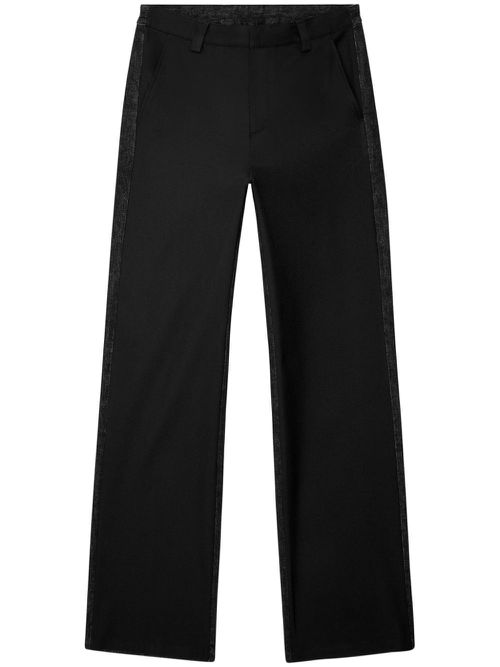 P-Wire-B hybrid straight trousers - Black