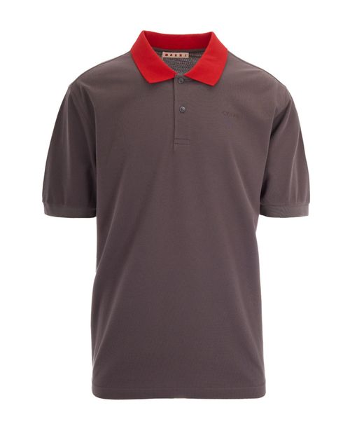 Brown Shirt Collar Polos