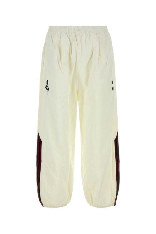 Woven Joggers — White