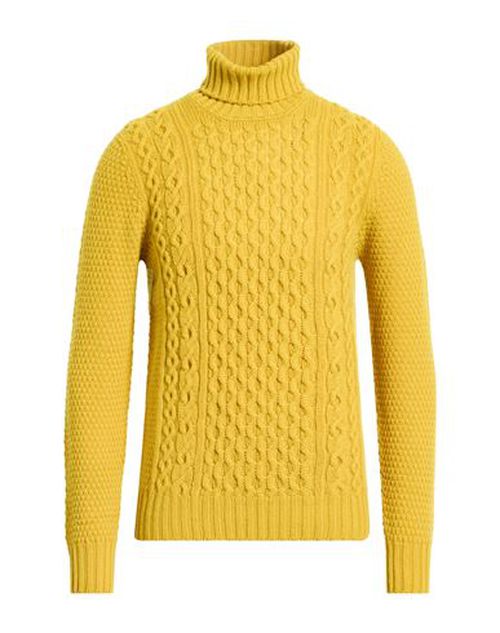 Man Turtleneck Mustard Size 42 Lambswool