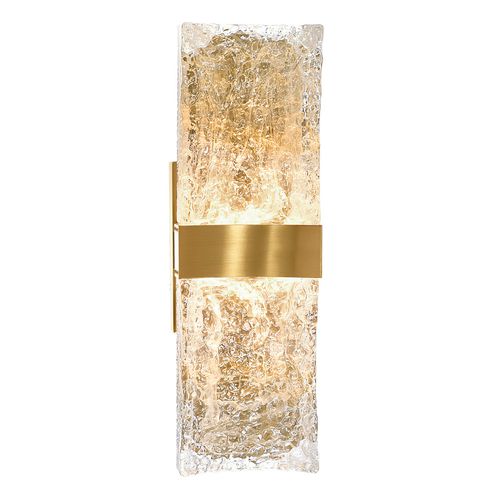 Brass LED Wall Sconce from the Lava Collection