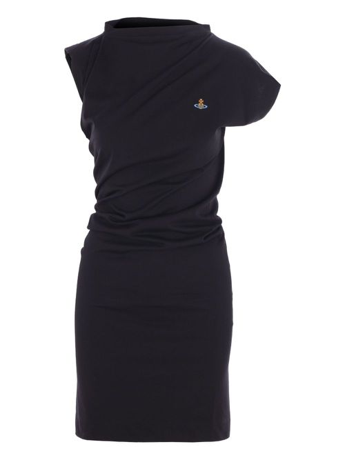 Hebo asymmetric dress - Black