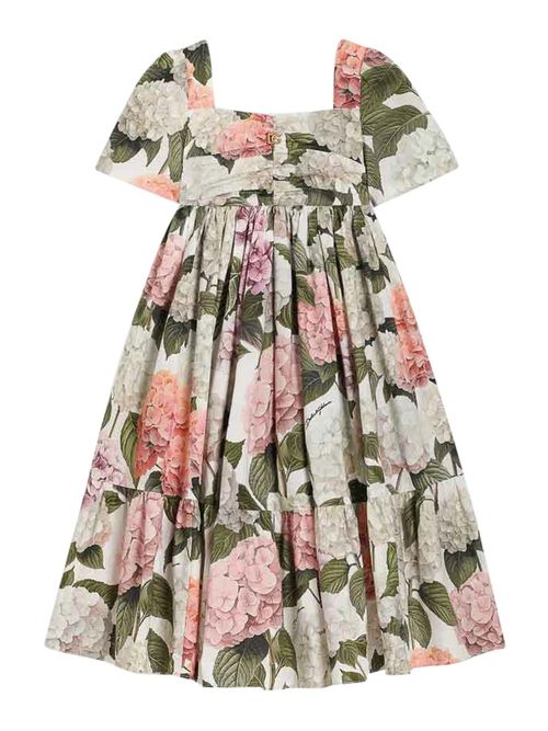 Dress With Hydrangea Print