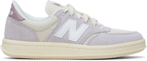 New Balance Off-White & Purple T500 Sneakers